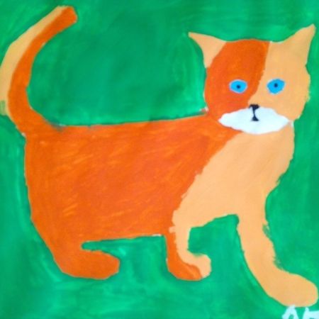gemalte Katze