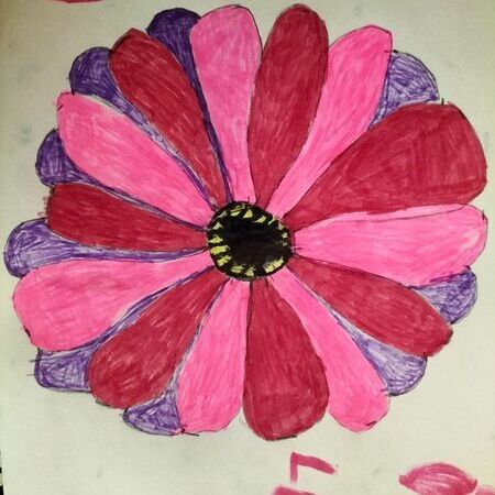 Malen mit Bleistift und Filzstift