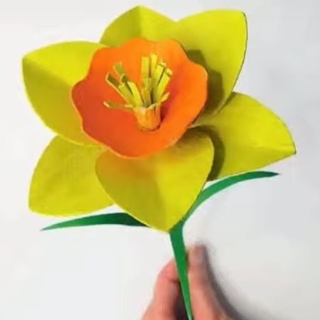 gelbe Blumen basteln