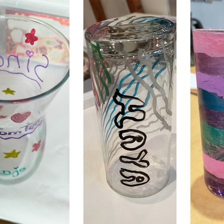 Vase, Glas bemalen