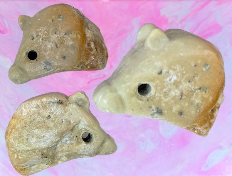 Abstrakte Arbeiten mit Speckstein