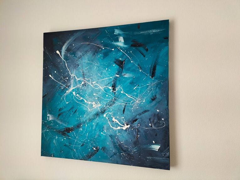 Abstrakte Malerei auf Leinwand