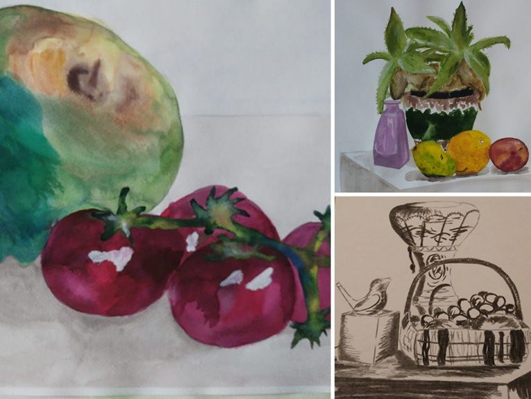 Nature morte malen oder zeichnen