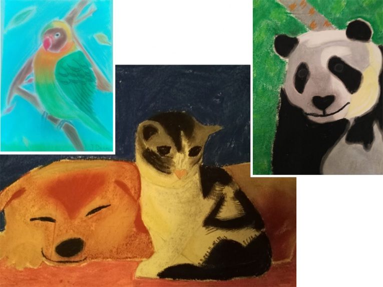 Mit Pastellfarben malen